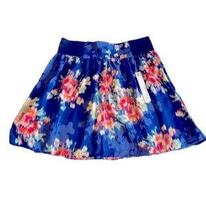 Joe Benbasset Mini Skirt Women’s Blue Foral Size Small